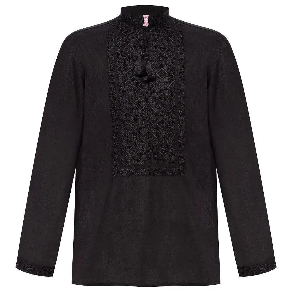 Вышиванка мужская р. 54 Черный (472) - фото 2 Вышиванка мужская р. 54 Черный (472) - фото 2