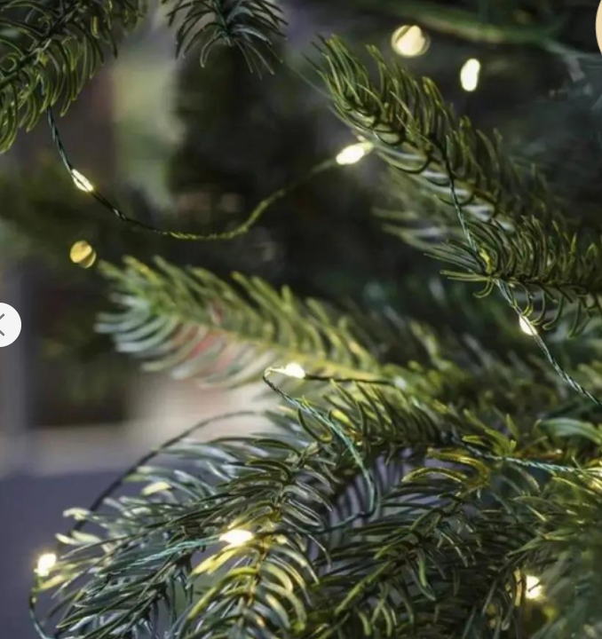 Гірлянда-нитка Роса 220V 500 LED 8 режимів зелений провід на котушці 50 м Теплий білий (50 USB rosa) - фото 8