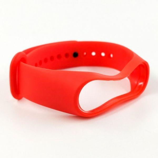 Силиконовый ремешок браслет для Mi Band 3/4 Red - фото 2