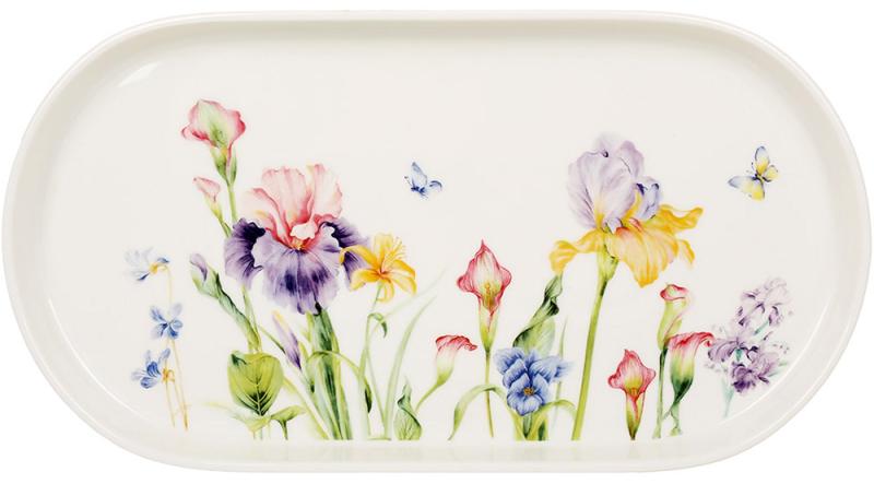 Тарелки фарфоровые овальные Iris плоская с низким бортом 6 шт. 30х16 см Тарелки фарфоровые овальные Iris плоская с низким бортом 6 шт. 30х16 см