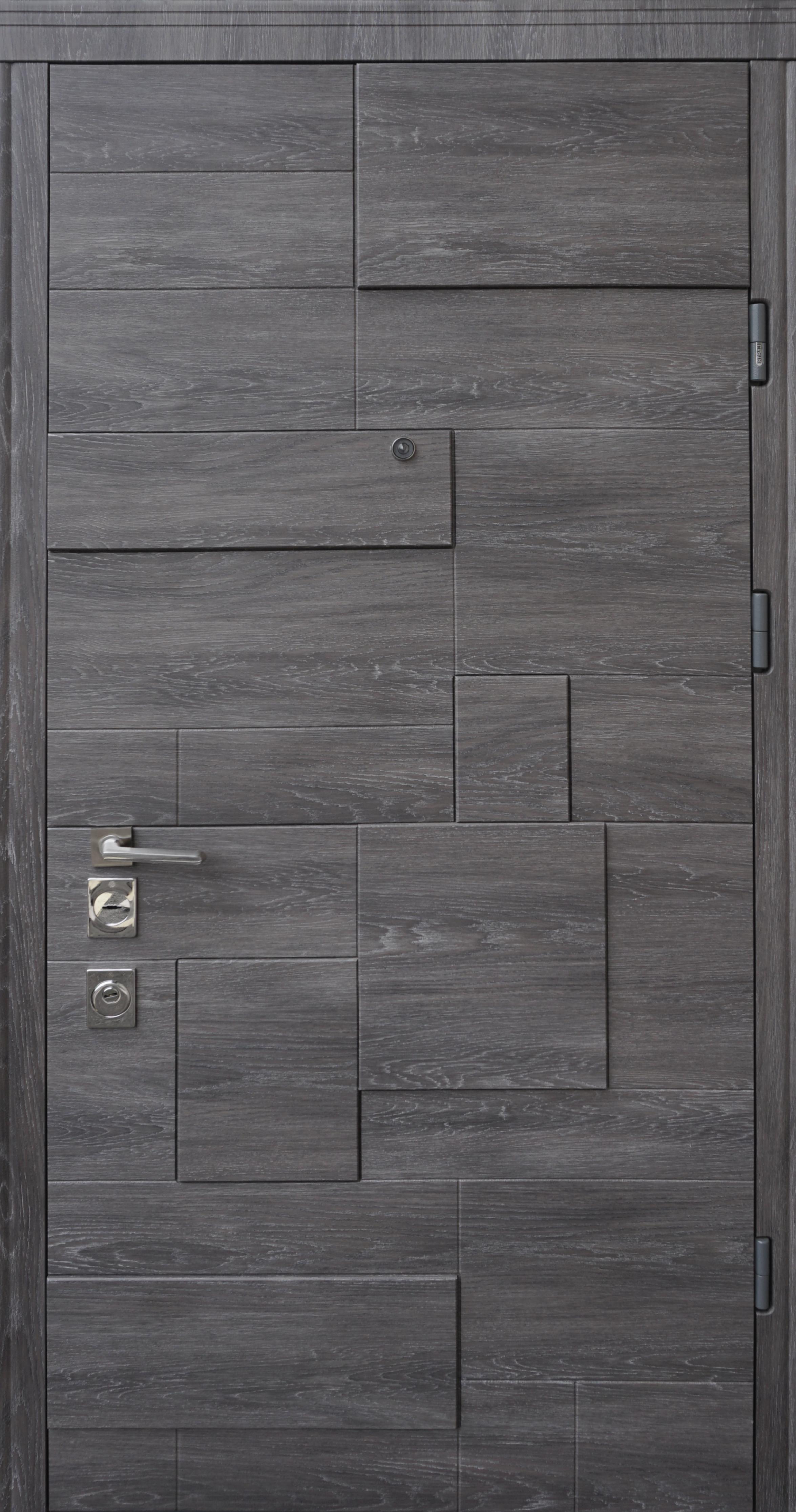 Входная дверь STRAJ Пирамис Л/П 850/950х2040х95 мм Дуб шале/Графитовый