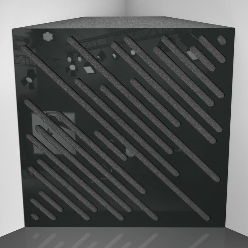 Бас ловушка Ecosound Diagonal Plastic 50х50 см 150 мм Черный (1590)