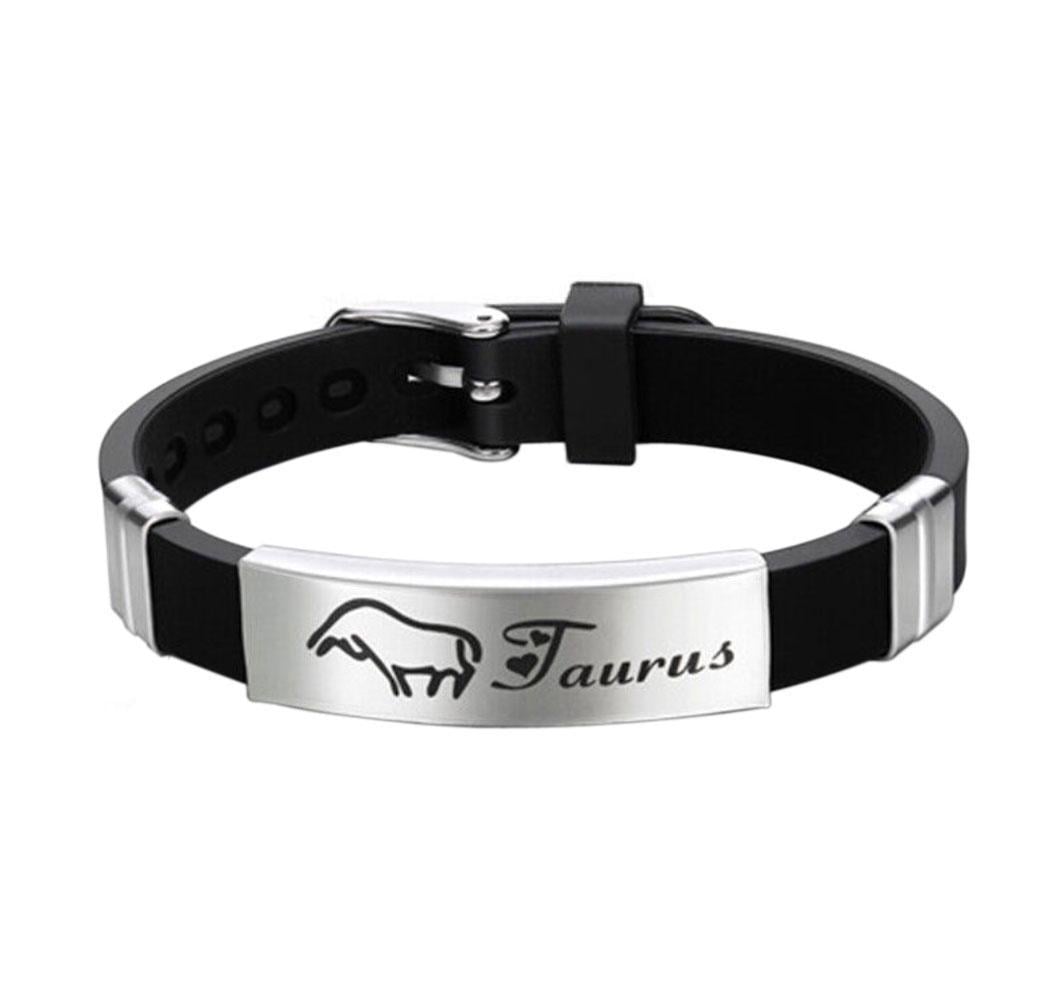 Браслет Primo Zodiac Taurus Телец силиконовый Black (1958632954)