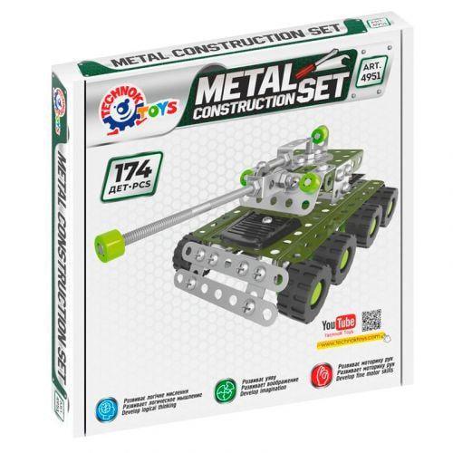 Конструктор металевий Танк 174 деталей (16428)