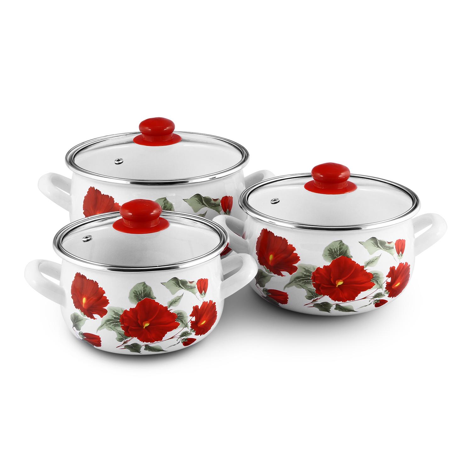 Набір каструль Interos Каркаде 6 предметів (2392) Набір каструль Interos Каркаде 6 предметів (2392)