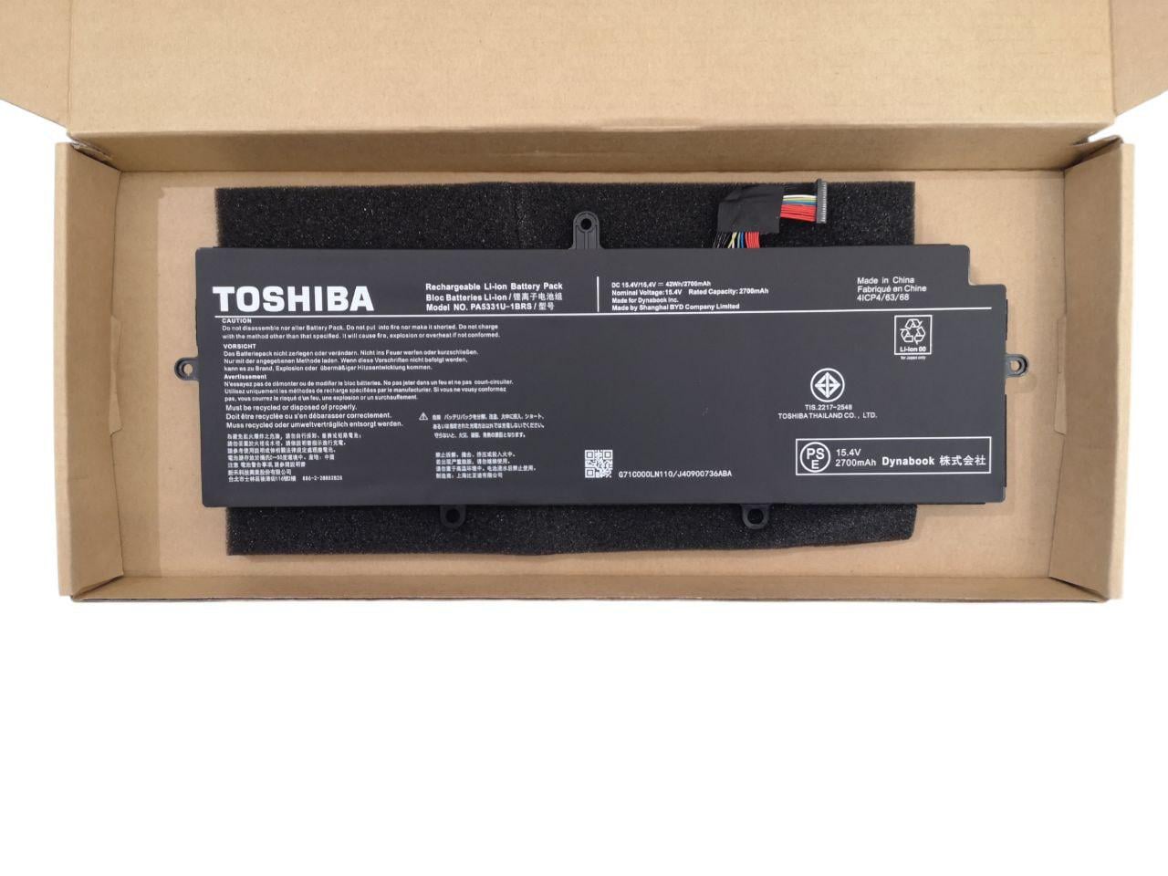 Аккумулятор для TOSHIBA Dynabook Portege A30-E/Tecra A40-E/PA5331U-1BRS 2700 mAh 42Wh (22415373)