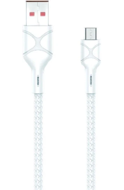 Кабель Biva C-06 MicroUSB TPU Cable 1 м White