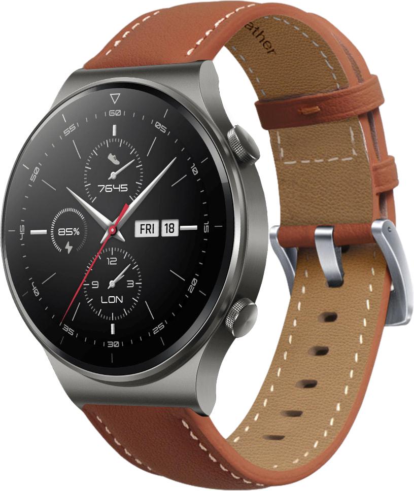 Ремешок кожаный Folsa для Huawei Watch GT 2 Pro Brown (31547-30)