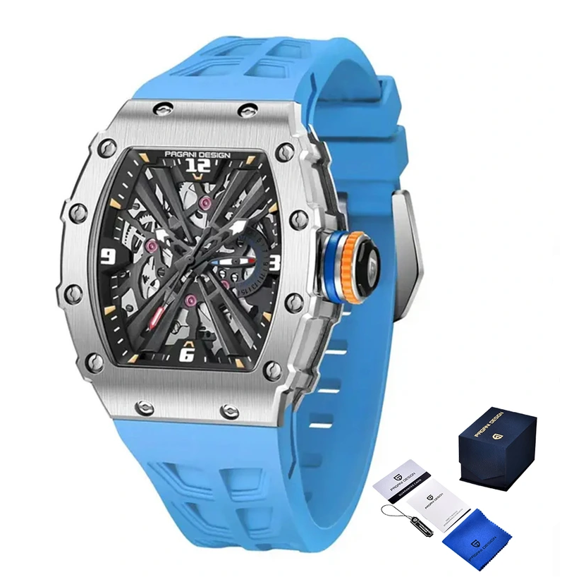 Наручний годинник Pagani Design PD-1738 Silver/Blue (2695)