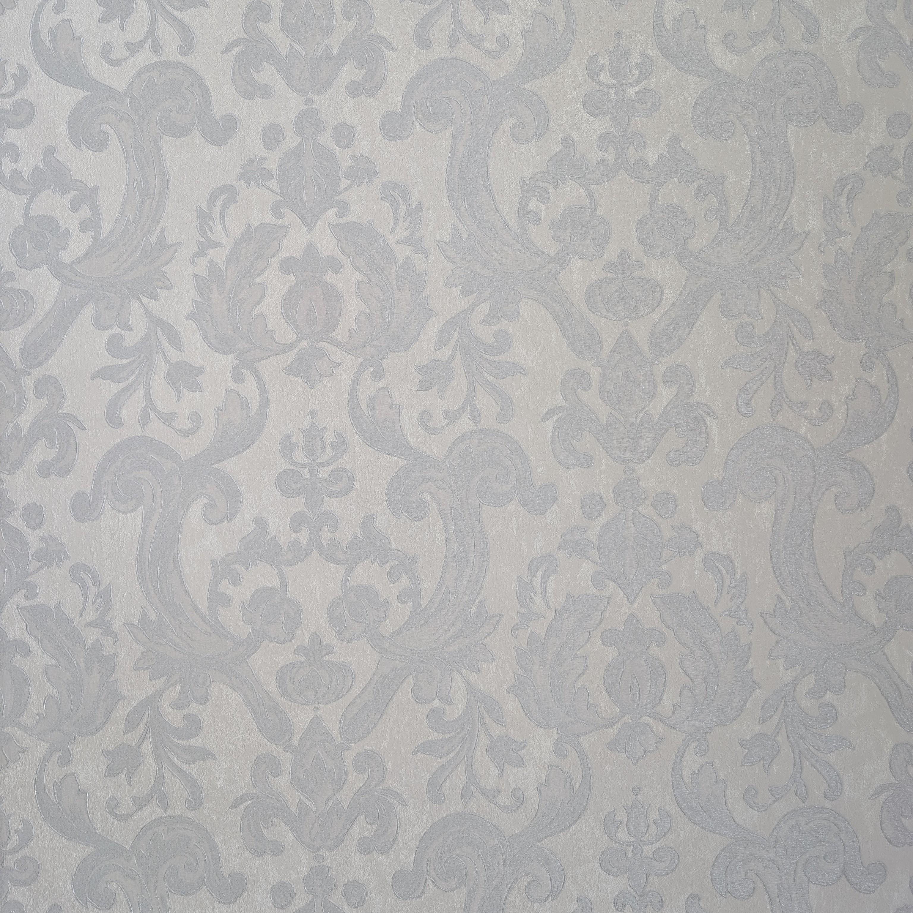 Обои виниловые на флизелиновой основе Emiliana Parati Roberto Cavalli №4 15018 Вензель 70 см Серый