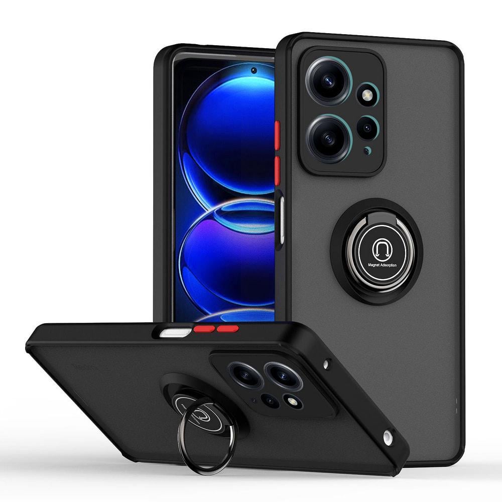 Захисний чохол MatteLuxe Xiaomi Redmi Note 12 4G (з кільцем) Black (34250-2B)