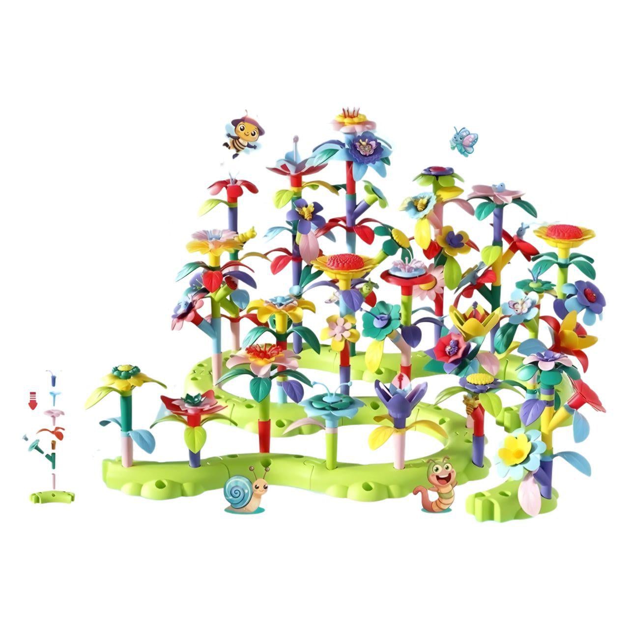 Конструктор для дівчаток 9035 Квіткова оранжерея з звивистою основою 273 деталі Конструктор для дівчаток 9035 Квіткова оранжерея з звивистою основою 273 деталі