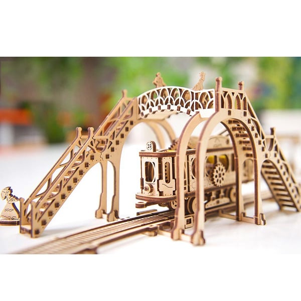 3D пазл механічний UGEARS «Трамвайна лінія» - фото 9 3D пазл механічний UGEARS «Трамвайна лінія» - фото 9