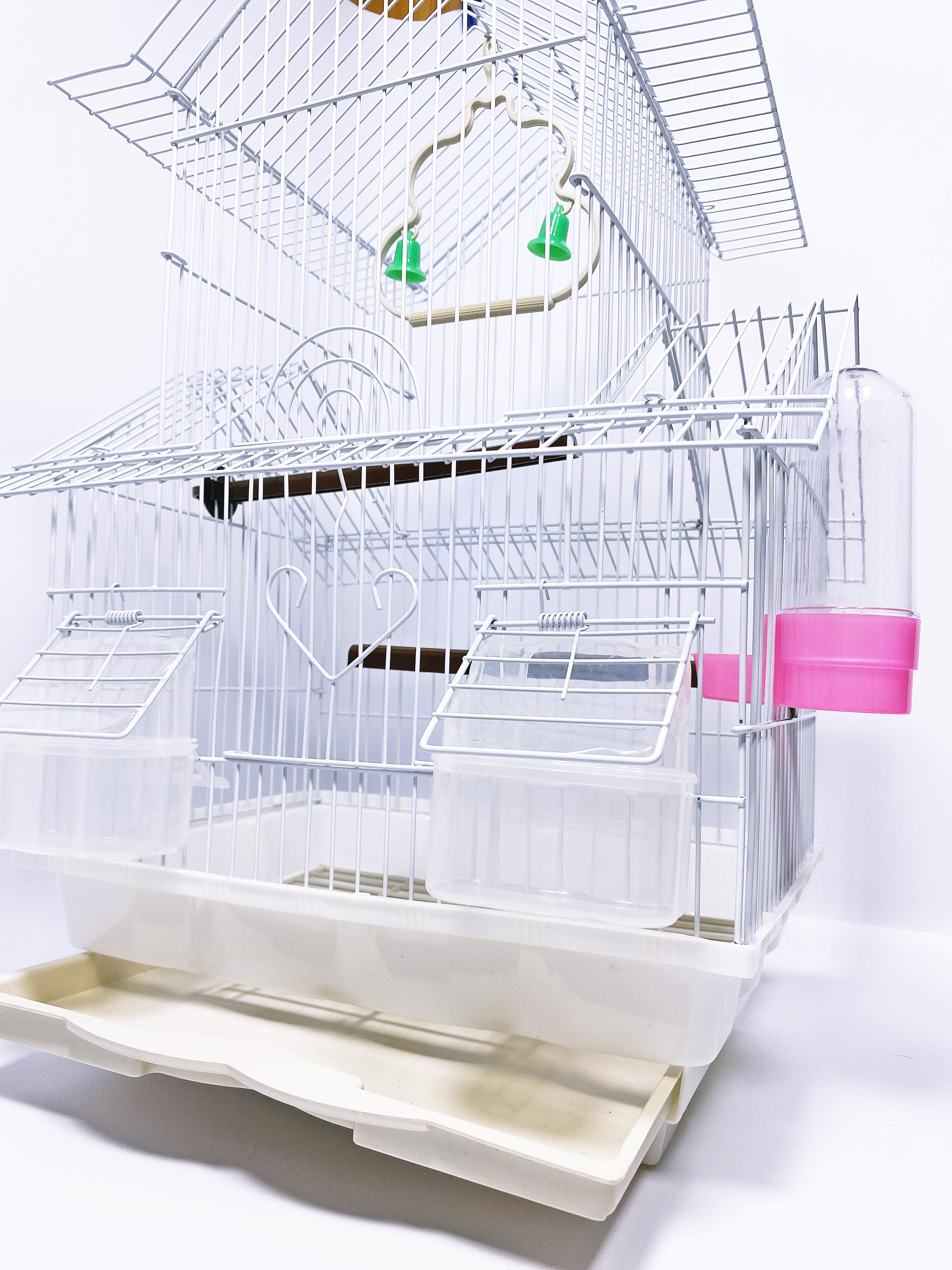 Клетка для птиц ZoomaxA201 30x23x48 см Белый (26919828) - фото 3 Клетка для птиц ZoomaxA201 30x23x48 см Белый (26919828) - фото 3