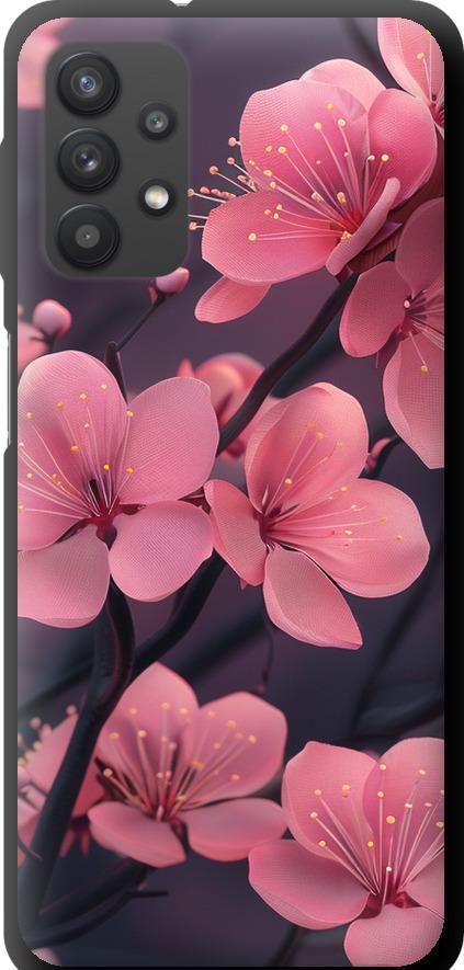 Чехол на Samsung Galaxy A32 A325F Пурпурная сакура (6075b-2204-42517) Чехол на Samsung Galaxy A32 A325F Пурпурная сакура (6075b-2204-42517)