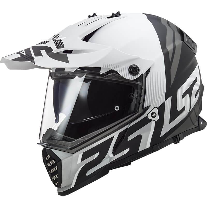 Мотошлем LS2 MX436 Pioneer EVO EVOLVE 2XL White/Matt Black (15358)