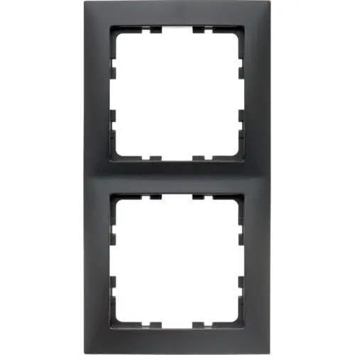 Рамка двойная Hager S.1 Антрацит (28685972)