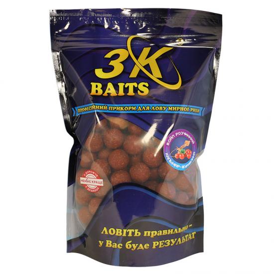 Бойл розчинний 3KBaits Кальмар-журавлина 20 мм 800 г (3KB1745)