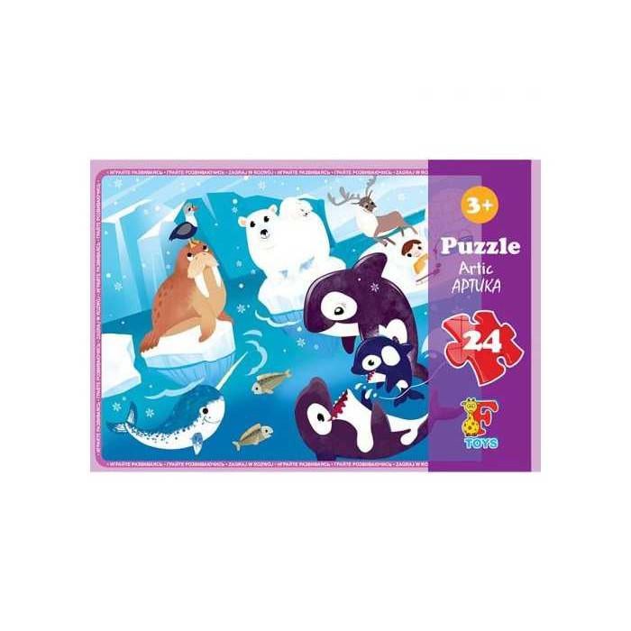 Пазлы детские картонные G-Toys Арктика 24 эл. (IP-177-P-765)