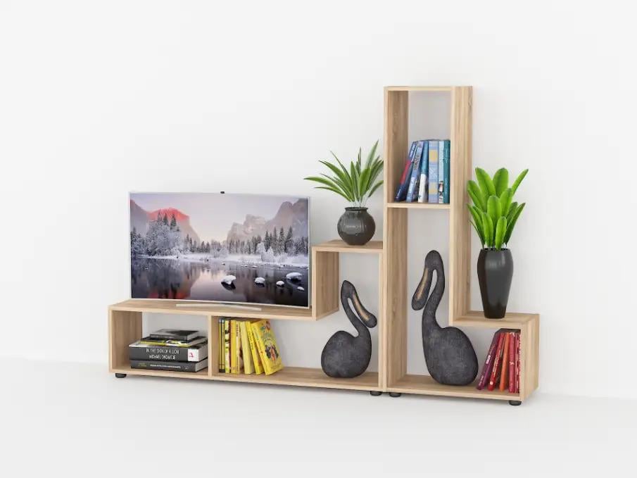 Стеллаж-подставка для зонирования комнаты Дуб сонома (P105а) - фото 1 Стеллаж-подставка для зонирования комнаты Дуб сонома (P105а) - фото 1