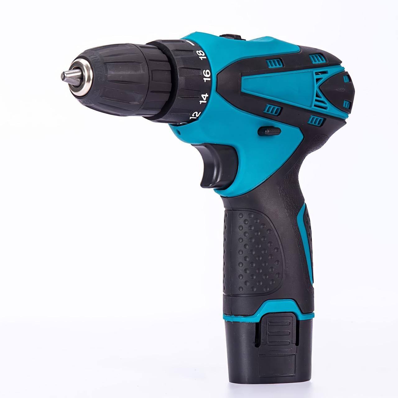 Шуруповерт аккумуляторный 12V 2 Ah с насадками в кейсе (37469081)