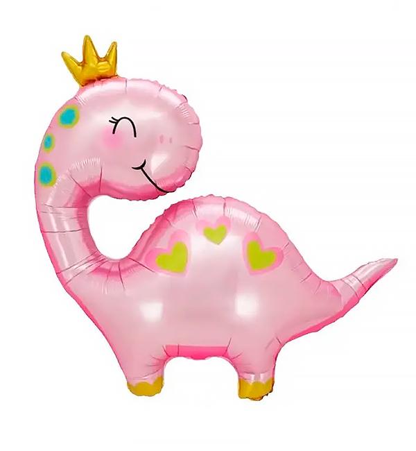 Воздушный шарик Динозаврик с короной 89х86 см (12736146) Воздушный шарик Динозаврик с короной 89х86 см (12736146)