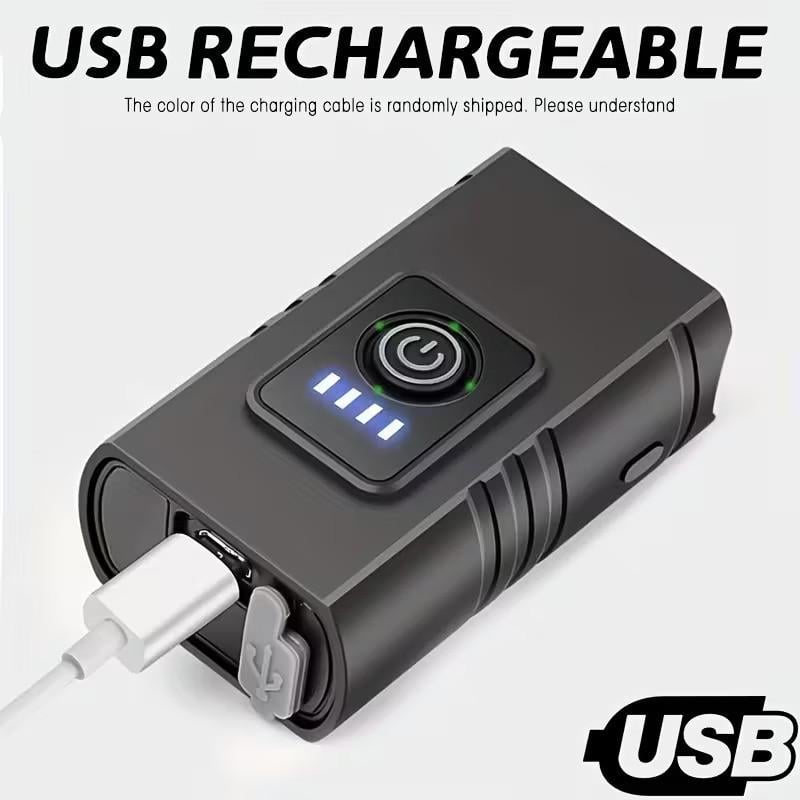 Ліхтар велосипедний світлодіодний акумуляторний USB-зарядка 6 режимів Чорний (2775942041) - фото 2