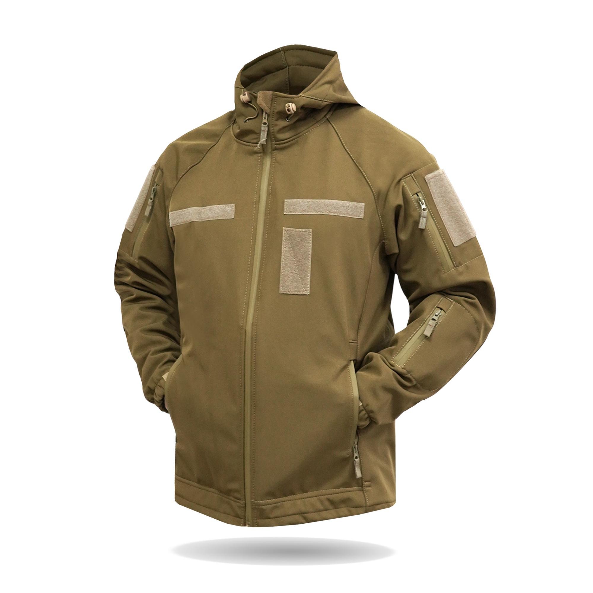 Куртка военная мембранная Windproof Softshell Pro с защитой от ветра и дождя M Койот (7294-3-M)
