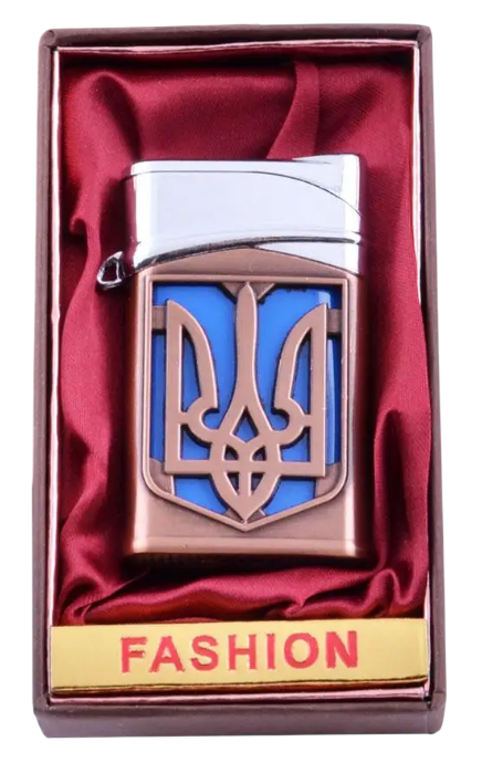 Зажигалка газовая "Україна" Oud в подарочной коробке Bronze (32162111)