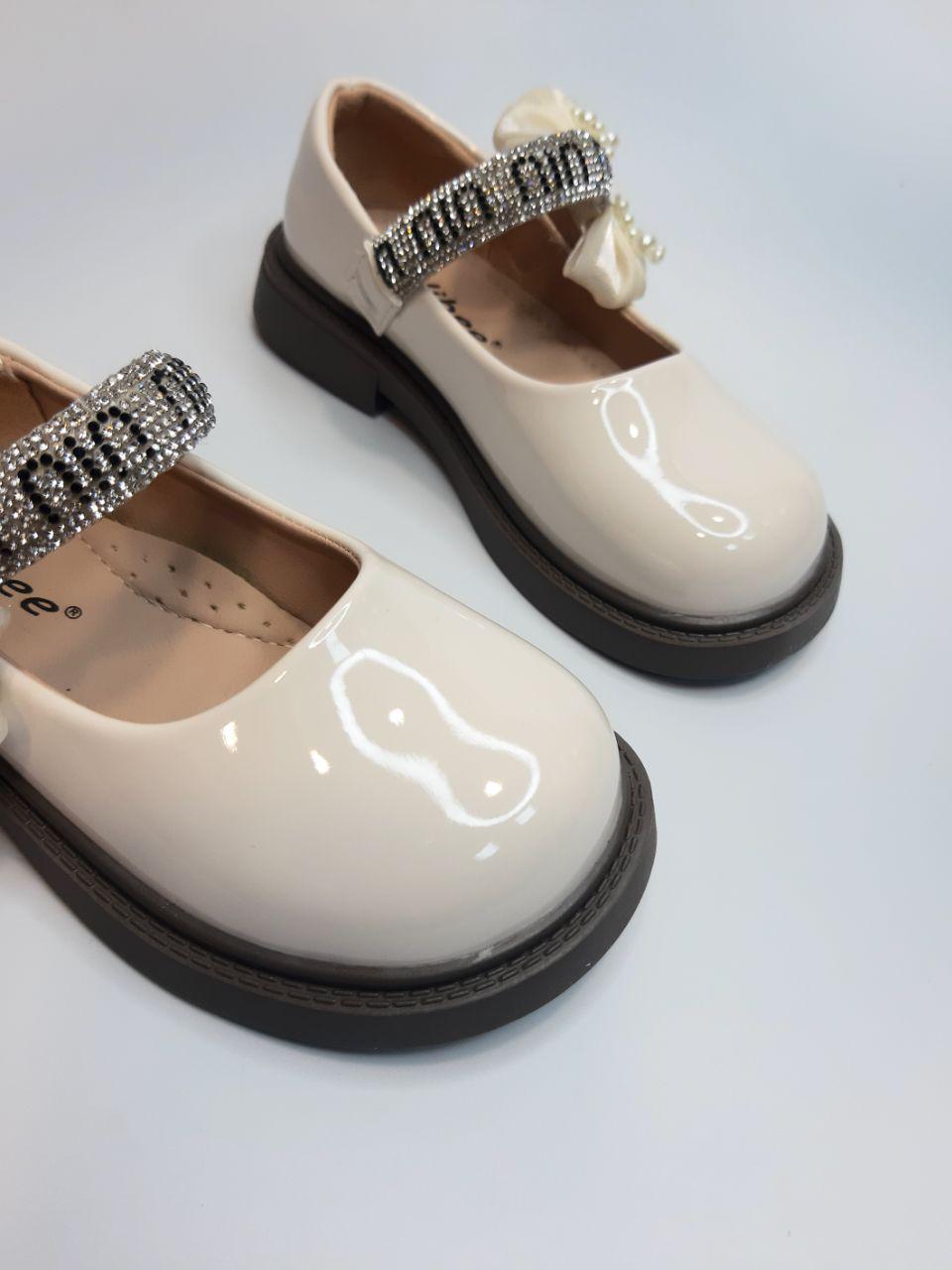 Туфлі для дівчинки Clibee р. 29 17,8 см Бежевий (619 DВ beige) - фото 2 Туфлі для дівчинки Clibee р. 29 17,8 см Бежевий (619 DВ beige) - фото 2