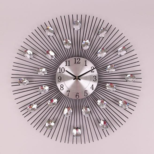 Часы металлические с стразами Flora D-50 см (38212)