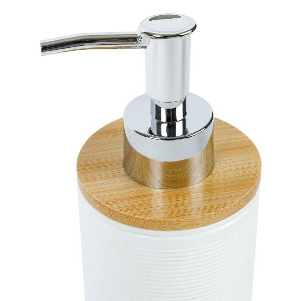 Набір для ванної кімнати Axentia рифлений пластик 3 пр. Білий (135948) - фото 4 Набір для ванної кімнати Axentia рифлений пластик 3 пр. Білий (135948) - фото 4