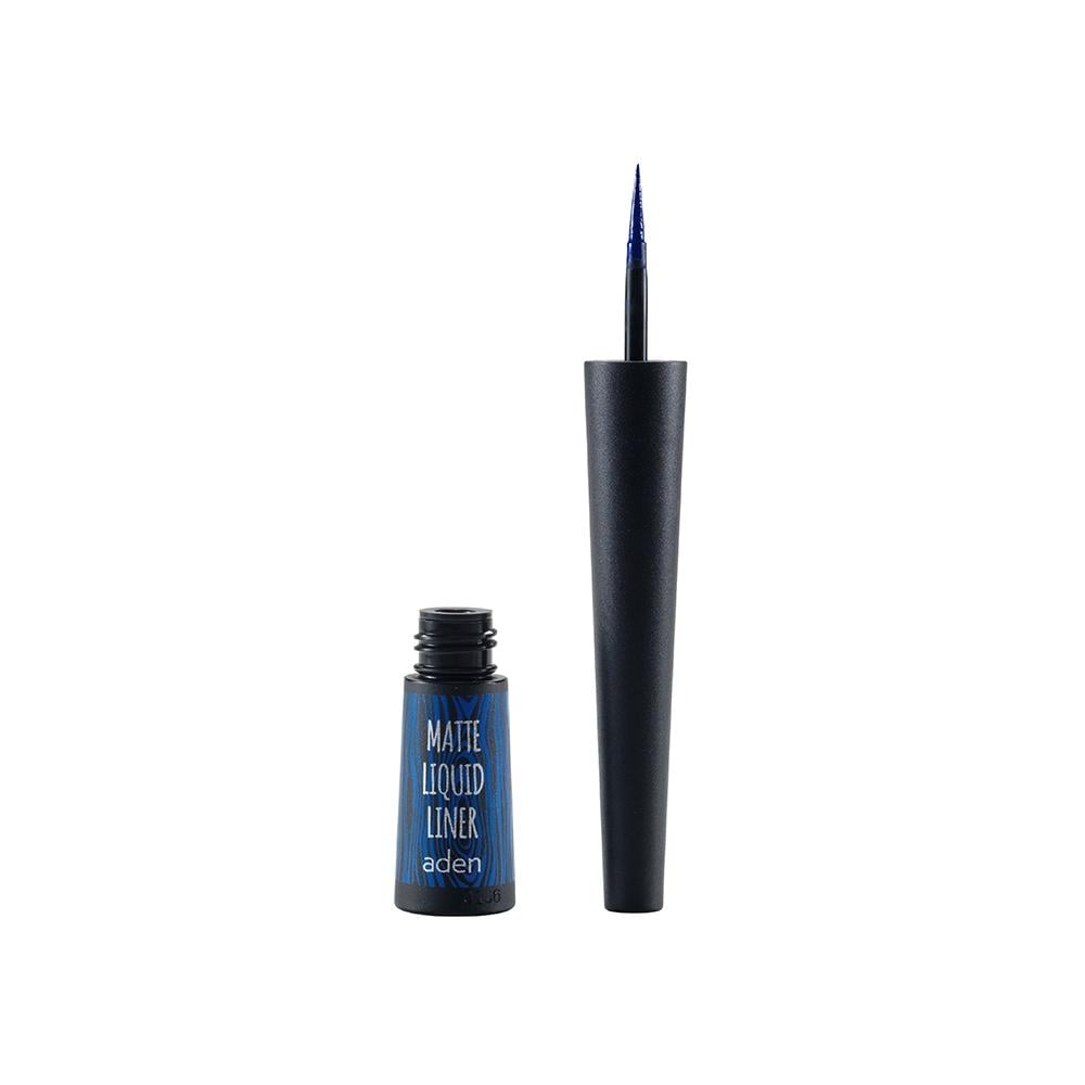 Подводка для век Aden Cosmetics Matte Liquid Liner Blue (a076) - фото 1