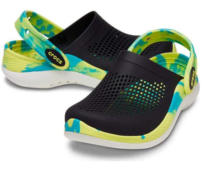 Сабо Crocs LiteRide 360 Marbled р. С13/EUR 30-31 Black/Multicolor (10107469)