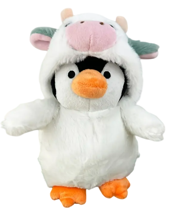 М'яка іграшка дитяча Пінгвін у костюмі корови 23 см (2796952394)