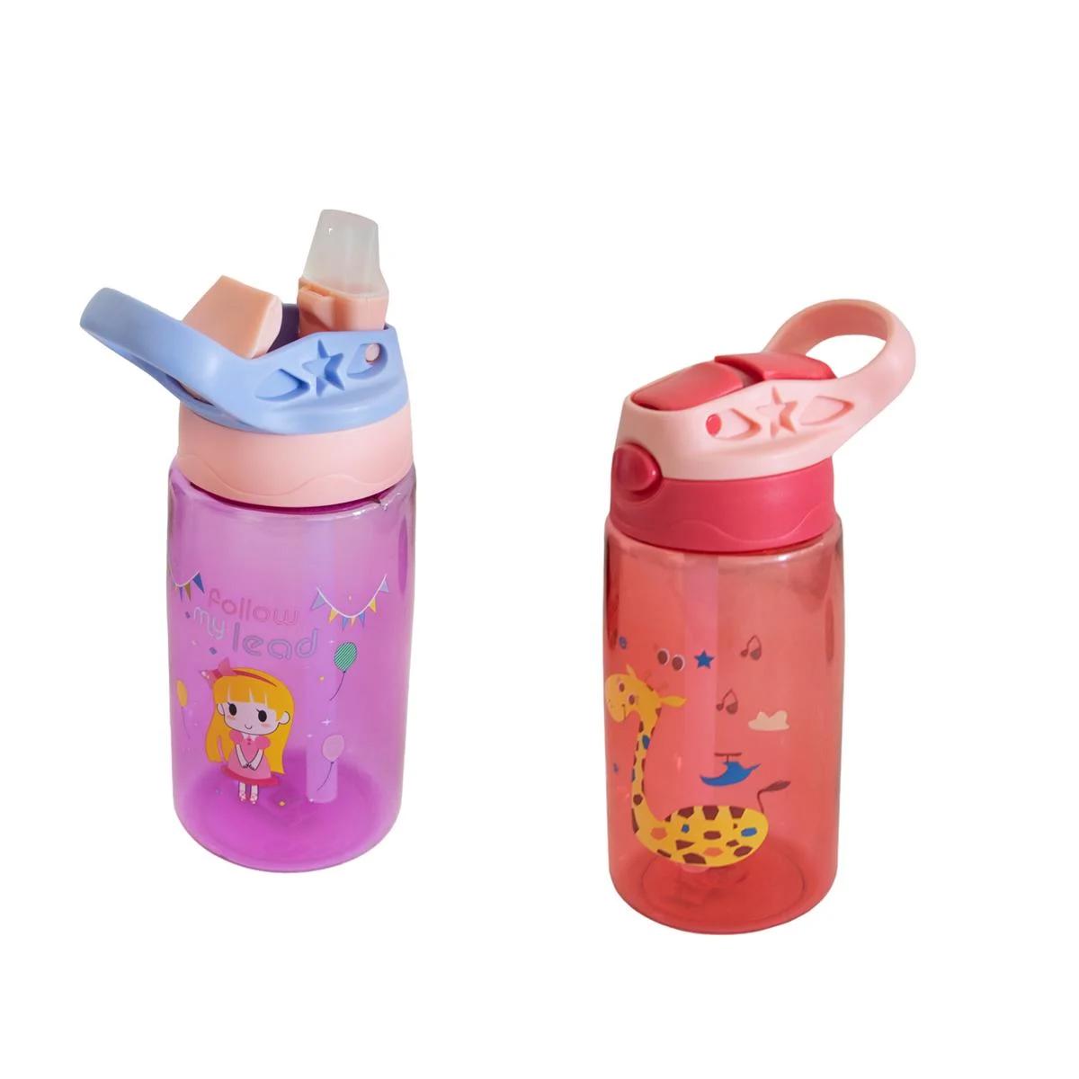 Бутылка детская для воды Baby Bottle LB400 с трубочкой 500 мл 2 шт. Фиолетовый/Красный (3000086-TOP-2)