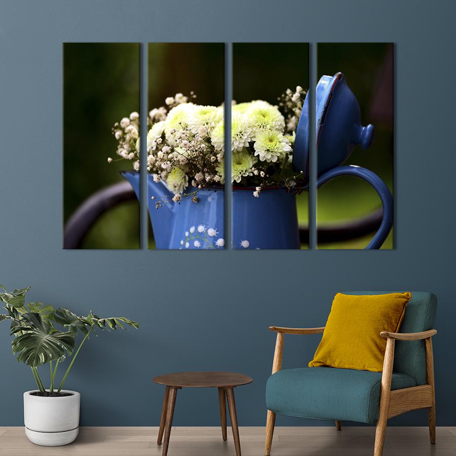 Картина на холсте Красивые белые хризантемы 89x53 см (873-41) Картина на холсте Красивые белые хризантемы 89x53 см (873-41)