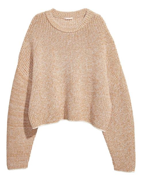 Свитер H&M 605607П XS Бежевый меланж