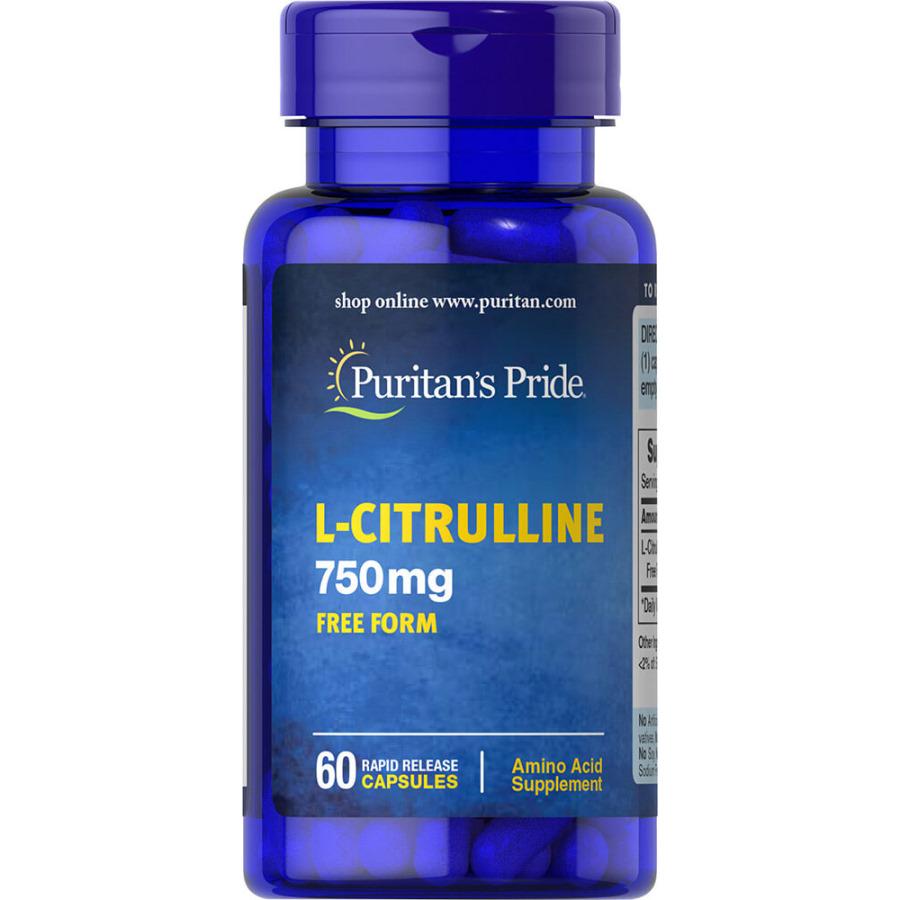 Аминокислота Puritan's Pride L-Citrulline 750 мг 60 капс. (8711)