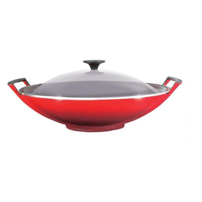 Сковорода вок Le Creuset Чавун 36 см чавун Червоний (2473079)