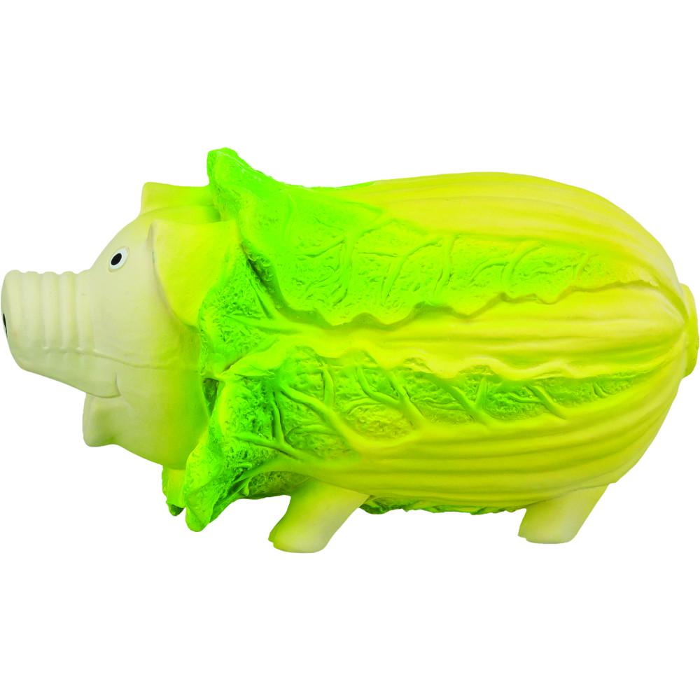 Іграшка для собак Trixie Капустяна свинка латекс 23 см Світло-зелений (35522) - фото 2