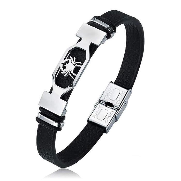 Браслет знак зодиака Рак кожаный (23.01.06.ZZ)