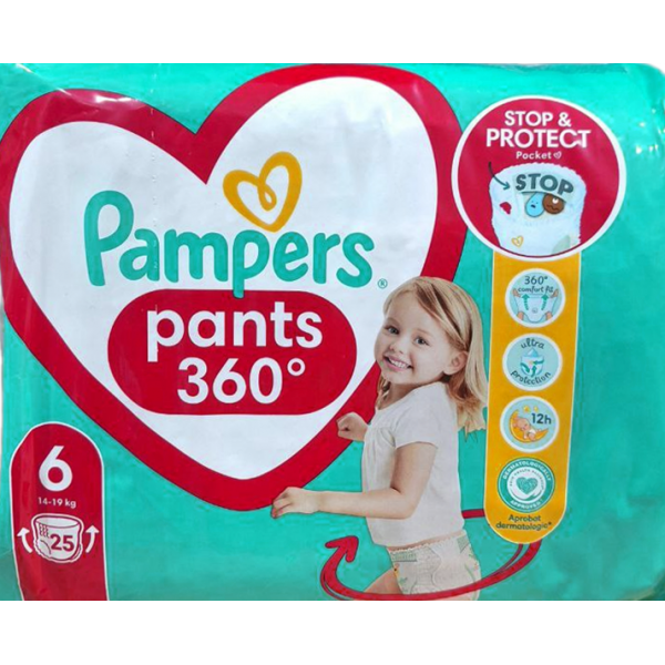 Підгузки-трусики Pampers Pants Розмір 6 14-19 кг 25 шт. - фото 1