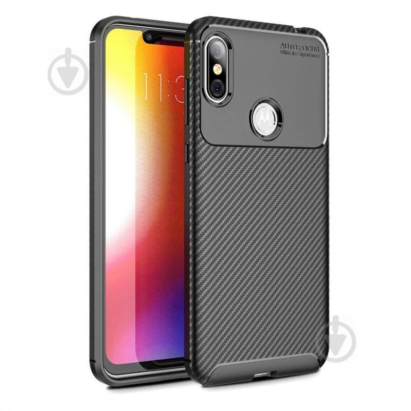 Чохол Carbon Case Motorola P30 Note Чорний (hub_hmOx69475)