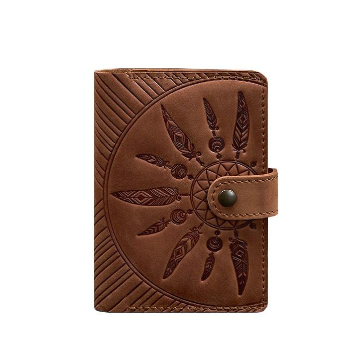 Обложка для паспорта женская Crazy Horse 3.0 Инди кожаная Коричневый (A-027399)