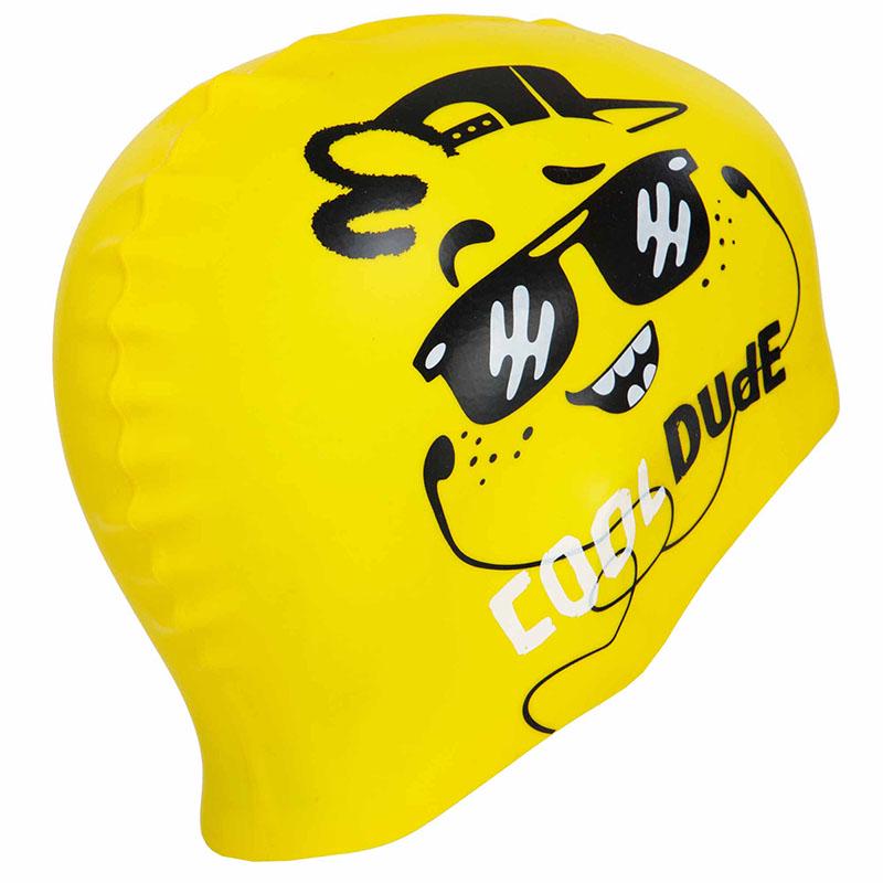 Шапочка для плавання Mad Wave юніорська Junior Dude M057208 Жовтий (60444262) - фото 5 Шапочка для плавання Mad Wave юніорська Junior Dude M057208 Жовтий (60444262) - фото 5