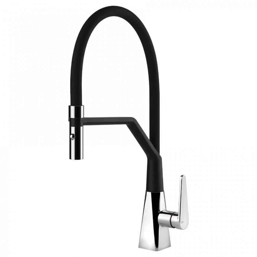 Смеситель для кухни Gessi Proton 60113031 с гибким изливом Черный (161980)