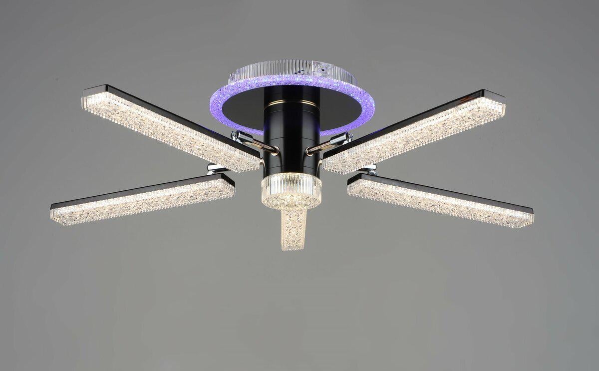 Люстра Platinum B YH0810/5 GD/BK светодиодная акриловая 66W (40541)