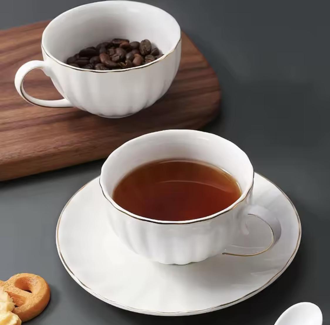 Набор чашек с блюдцами Хрустальная грань 230 мл на 6 персон (90905) - фото 8