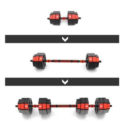 Набір штанга та гантелі HMS SGC30 30 кг Чорно-червоний (299733) - фото 6 Набір штанга та гантелі HMS SGC30 30 кг Чорно-червоний (299733) - фото 6